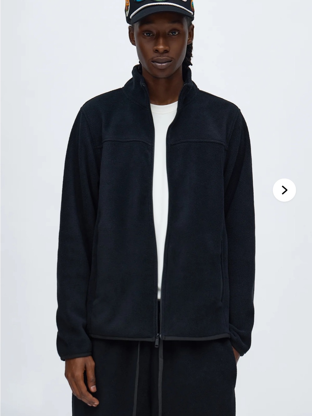 Fashion Nova Black Men's Fleece Bomber Jacket